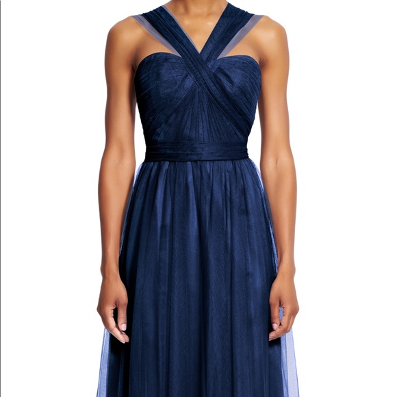 Adrianna Papell Dresses & Skirts - NWT Adrianna Papell Pleated Convertible Tulle Gown